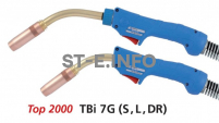 Сварочная горелка для полуавтомата TBi 7G-DR-blue-ESG, сменный поворотный корпус, длина 3 метра - st-e.info - Железногорск