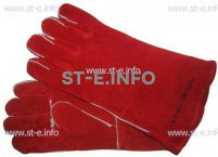 Перчатки-краги сварщика TETU 104 KEVLAR RED - st-e.info - Железногорск