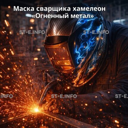 Маска сварщика хамелеон «Огненный метал» (YXE-718G PRO) - st-e.info - Железногорск