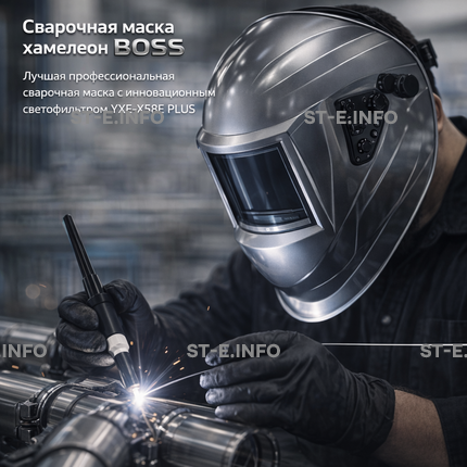 Сварочная маска хамелеон BOSS (YXE-X58E Plus) - st-e.info - Железногорск